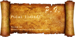 Pulai Ildikó névjegykártya